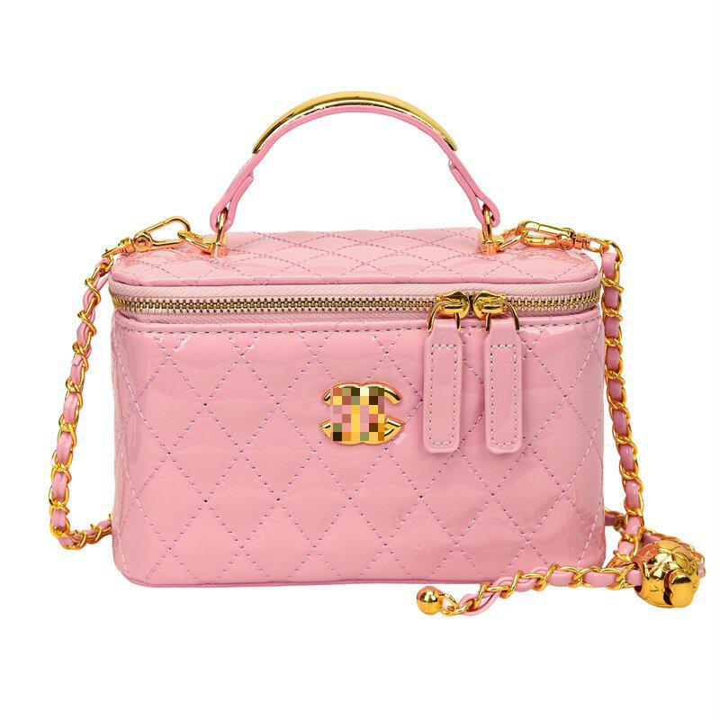 Women's Fashion Diamond Lattice Embroidery Shoulder Crossbody Handbag