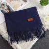 Korean Style Women's Winter Red Tassel Scarf - Imitation Cashmere Warm Gift