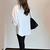 Stylish Women's Pure Cotton White Shirt for Spring/Autumn