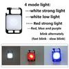 Mini Glare COB Keychain Light USB Charging Emergency Lamps Strong Magnetic Repair Work Outdoor Camping flashlight