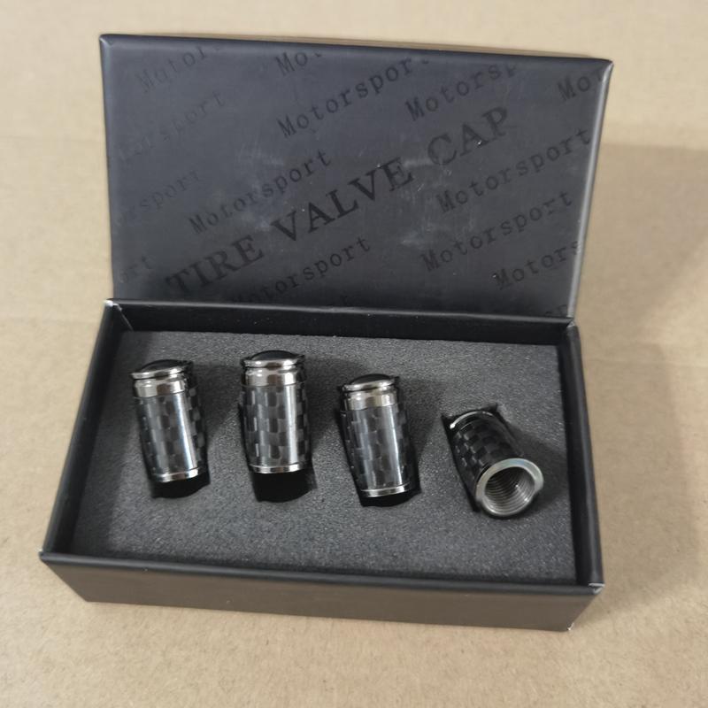 4 uds./Set Tapa de Válvula de Neumático Negro Carbón Para Cubierta de Vástago de Válvula de Rueda BRABUS Tapa de Válvula de Cubo de Rueda de Coche Brabus Para Mercedes Benz Brabus AMG