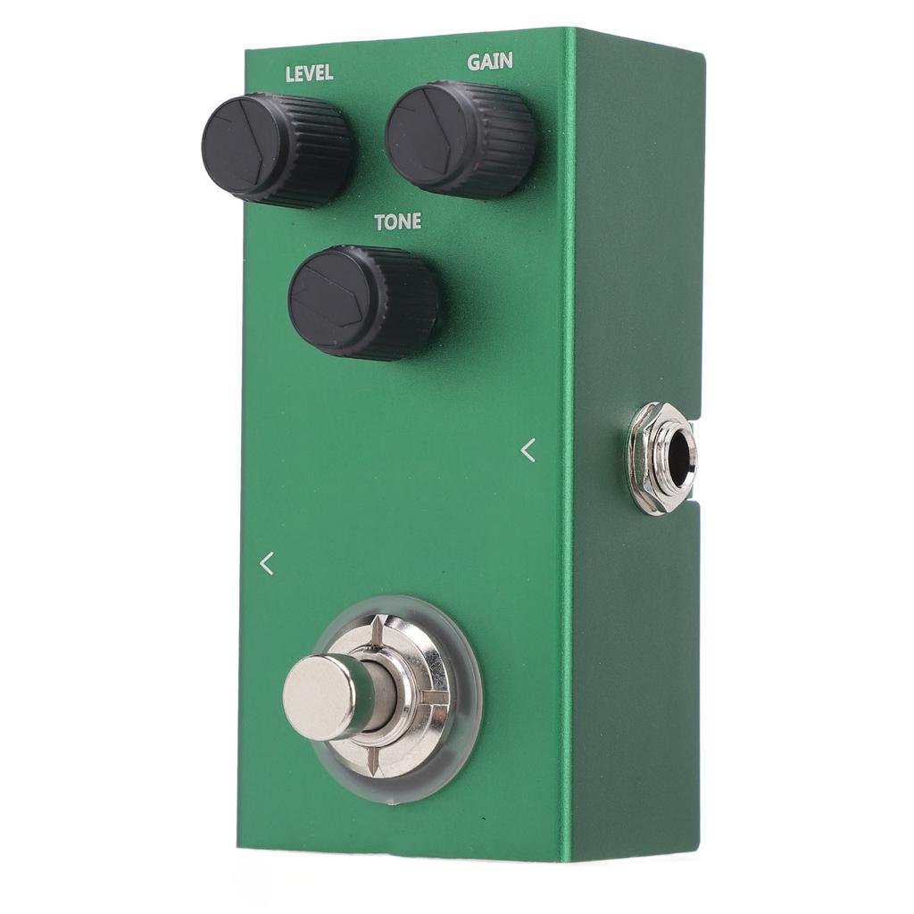 Gitarren Overdrive Effektpedal Mini Aluminiumlegierung mit Drive Level Tonreglern für E-Bass