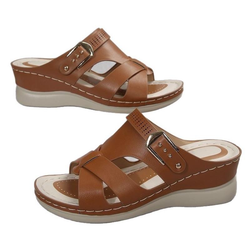 New Comfortable and Casual Wedge Heel Beach Sandals, Slippers and Women's Shoes