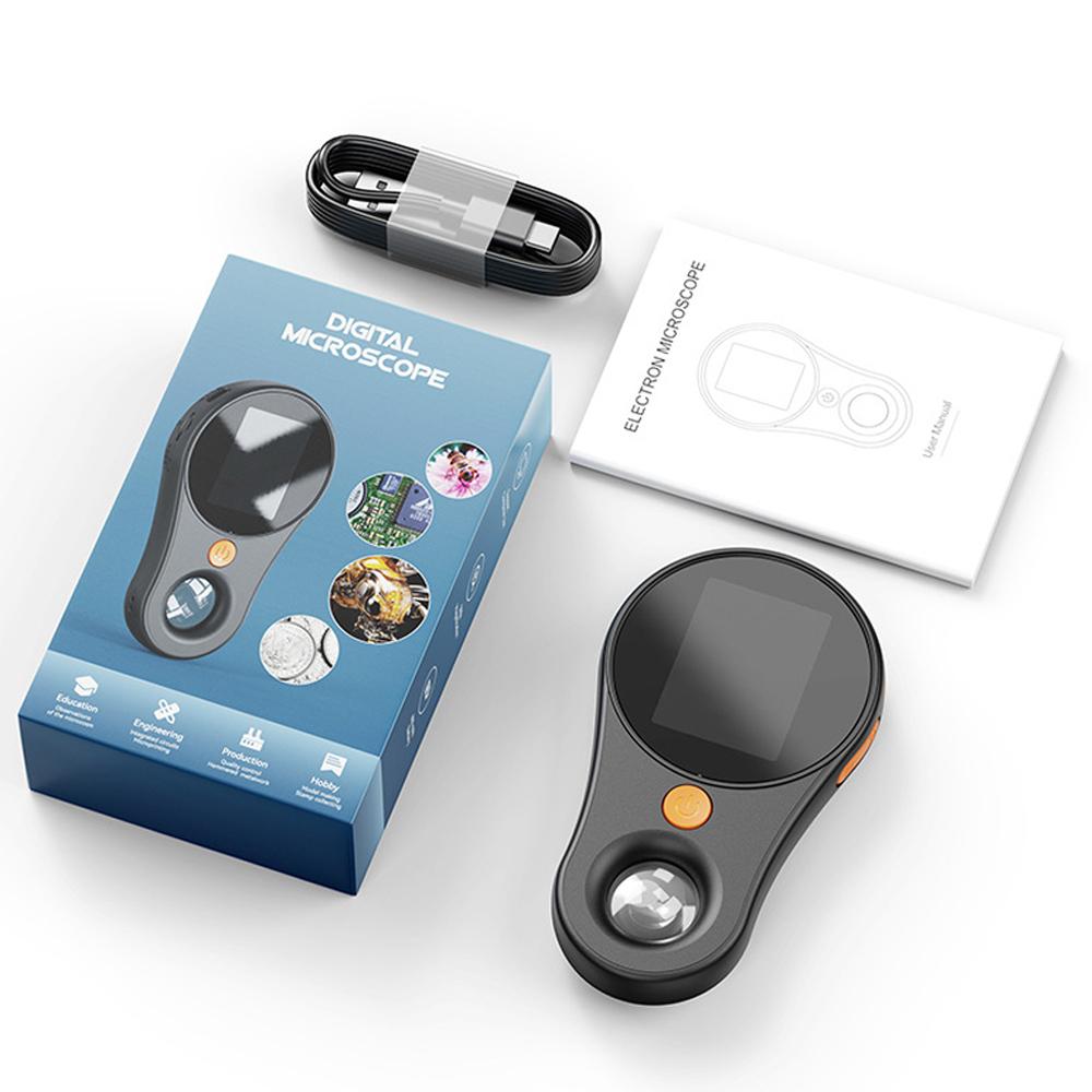 500X Digital Microscope 1080P Video Coin Microscopio with Magnifying Glass With 8Leds for Electronics Repair Tool