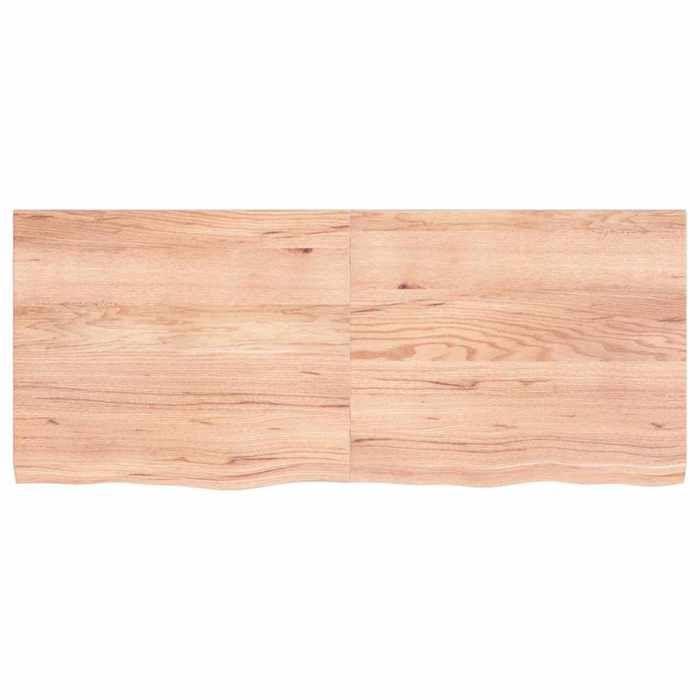 VidaXL Dessus de table marron clair 120x50x4 cm bois chêne traité 3156373