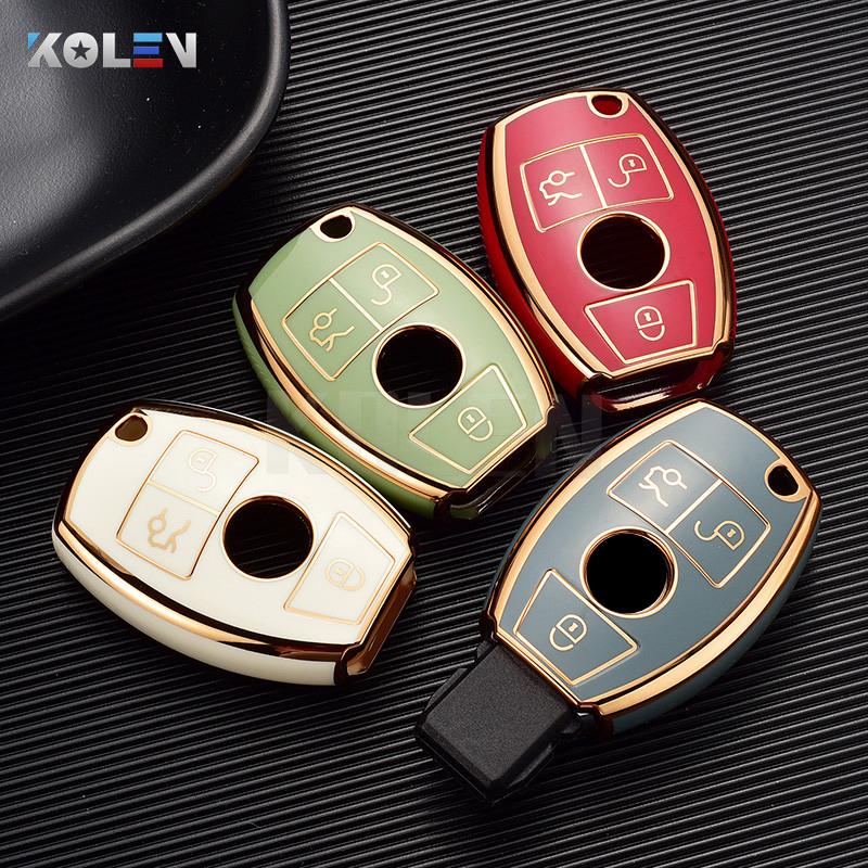 New Tpu Car Key Case Cover Shell Fob for Mercedes Benz A C E S Class W204 W205 W212 W213 W176 GLC CLA AMG W177 Auto Accessories
