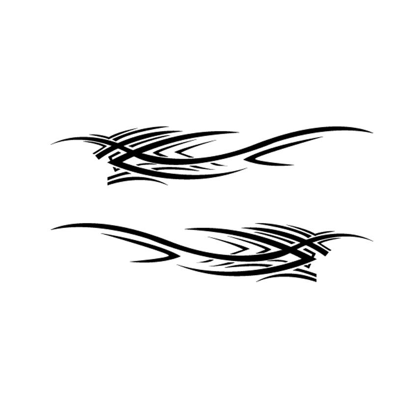 Stylish Car Vinyl Decal Graphics Side Flame Element Stickers Body GenericRacing Decal Sticker Auto Car Accessories Sport Style