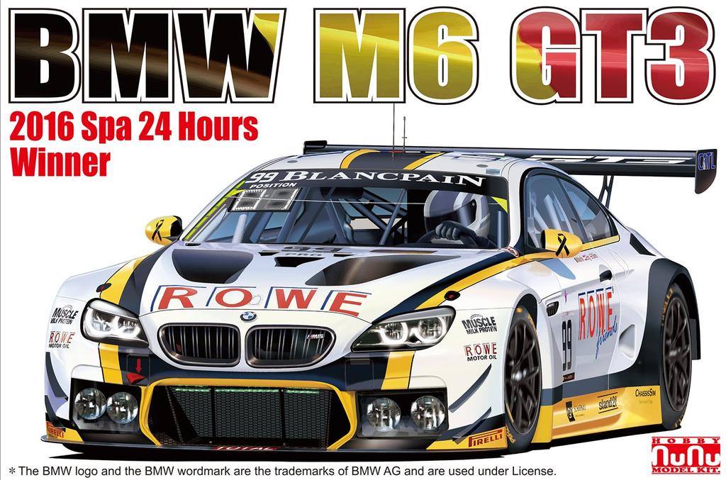 PLATZ PN24001 Racing Series BMW M6 GT3 2016 Spa 24 Hours Race Winner 1/24