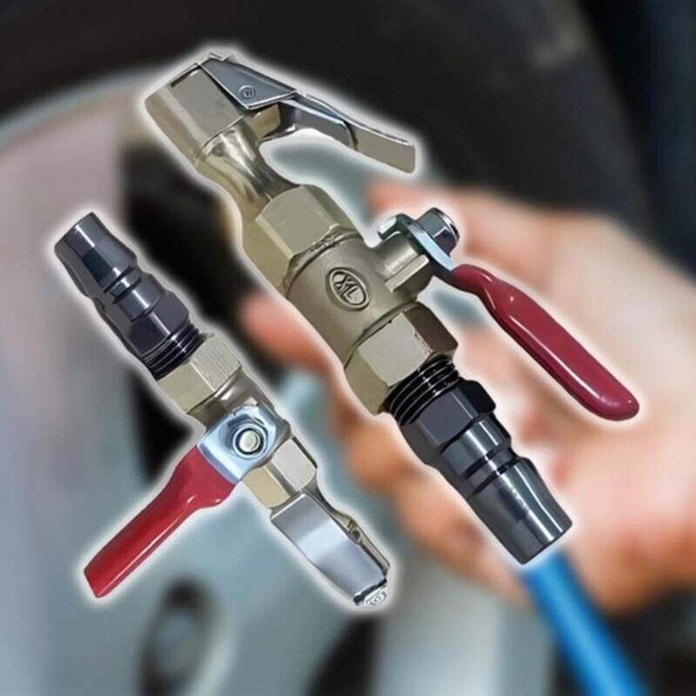 Metal Tire Inflator Chuck 9.5cm Deflation Switch Durable Tire Inflator Nozzle  for Tire Inflation