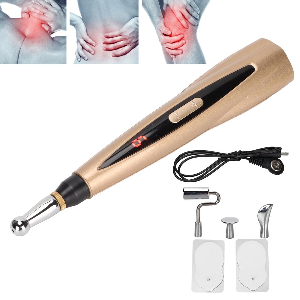 Elektronischer Akupunktur-Massage-Stift Lindert Müdigkeit Verbessert die Durchblutung Akupunkturpunkt-Meridian-Massagegerät