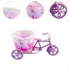 Artificial Flower Decor Plant Stand Mini Tricycle Arrangement Container Basket for