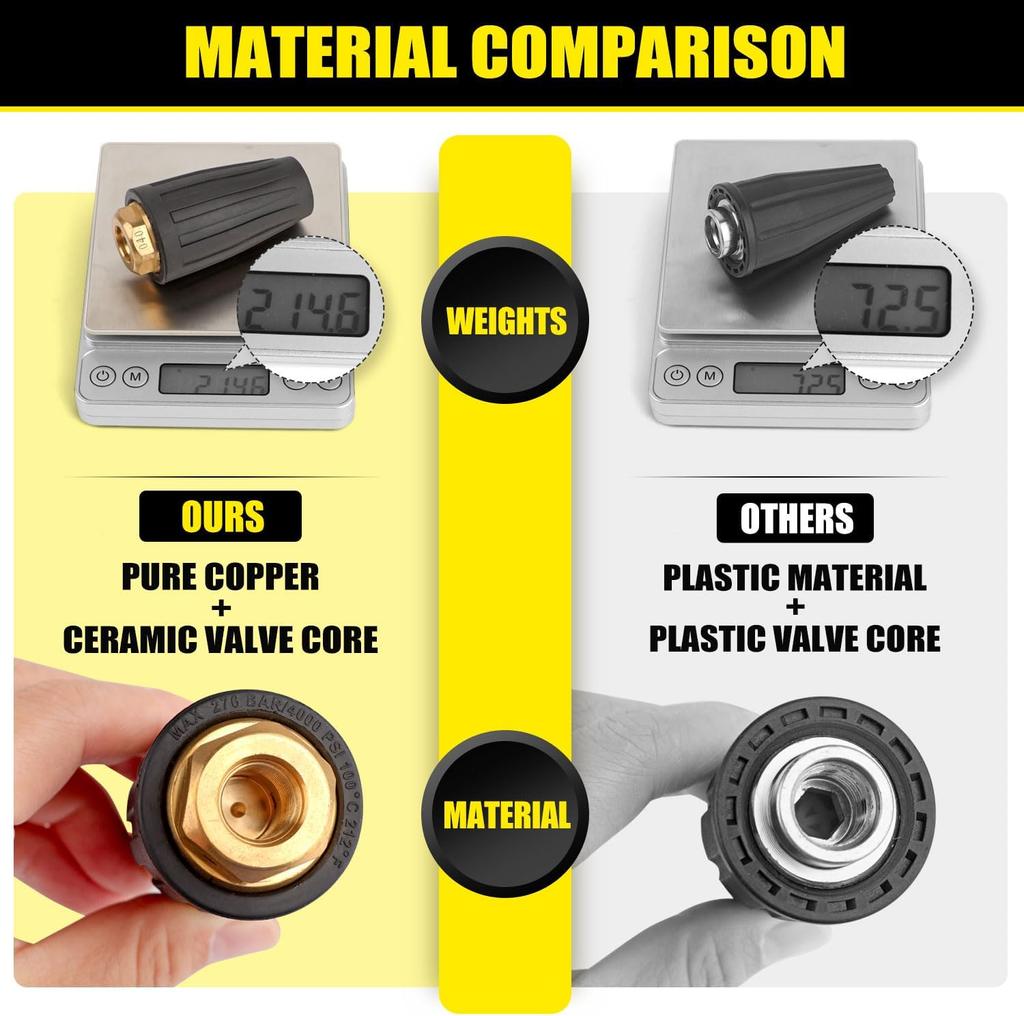 Pistola de água de alta pressão rotativa 1/4 plugue rápido bico de lótus de aço