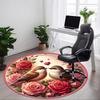 1 Stück Love Birds Stuhlteppich für das Büro, Weich, Rutschfest, Polyestermatte, Büro, Eingangsbereich, Wohnzimmer, Schlafzimmer, yy251207255