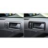 2Pcs Car Carbon Fiber Interior Door Handle Bowl Trim Cover For Ford Mustang