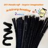 199pcs Set of Pipe Cleaner, Black and Grey Mixing, DIY Pipe Cleaner, Suitable for Art and Handicraft Gift Making