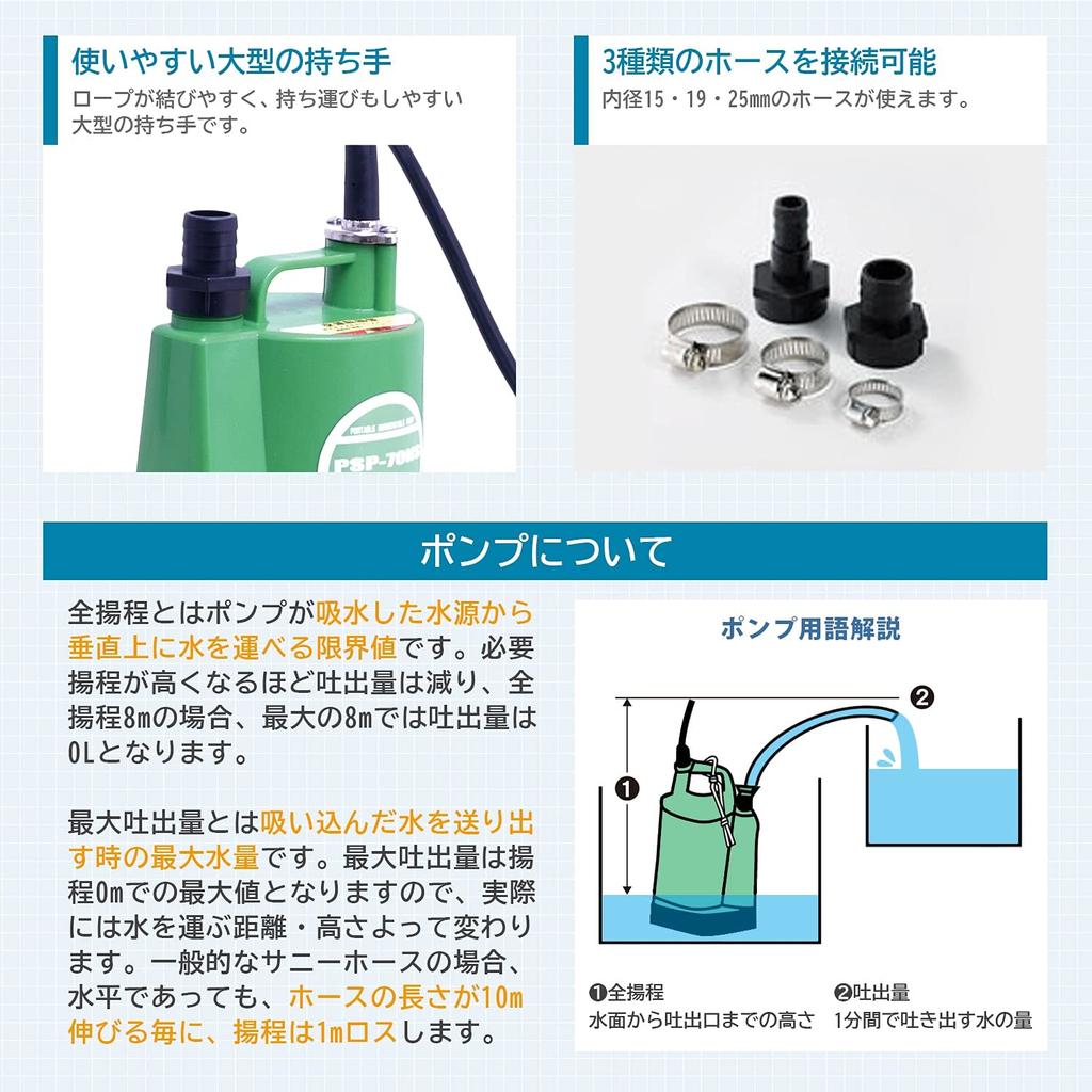 Nakatomi PSP-70NS Submersible Pump