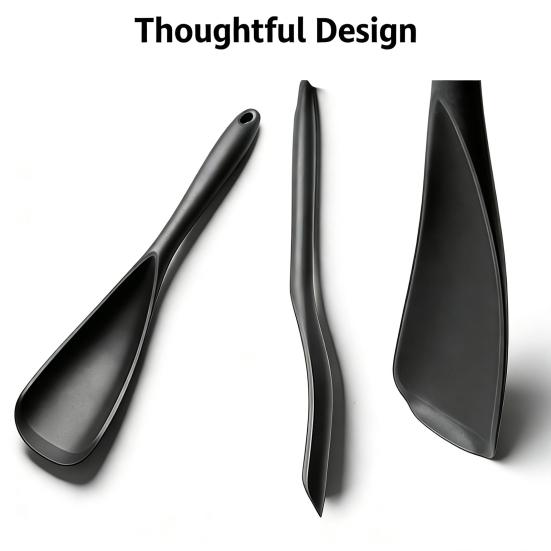 Heat-Resistant Silicone Spatula Seamless Non-Stick Shovel Scratch-Free Kitchen Utensil for Frying Serving Ice Scooping