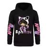 Anime APHMAU Hoodie Kids Cartoon Jumper Boys Long Sleeve Coats Baby Girls Hooded Sweatshirts Children Pullover Sweater