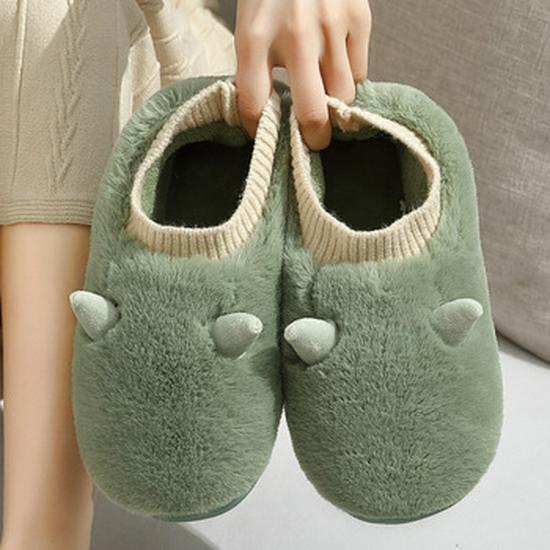 Men's Waterproof Non-slip Indoor Fur Slippers - Warm Down Cotton, Thick-Soled