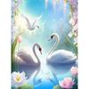 Diamond Painting Full Drill Swan Elephant Round Diamond Painting Handmade Beautiful Butterfly Flower Diy Diamond Mosaic Painting Home Decoration
