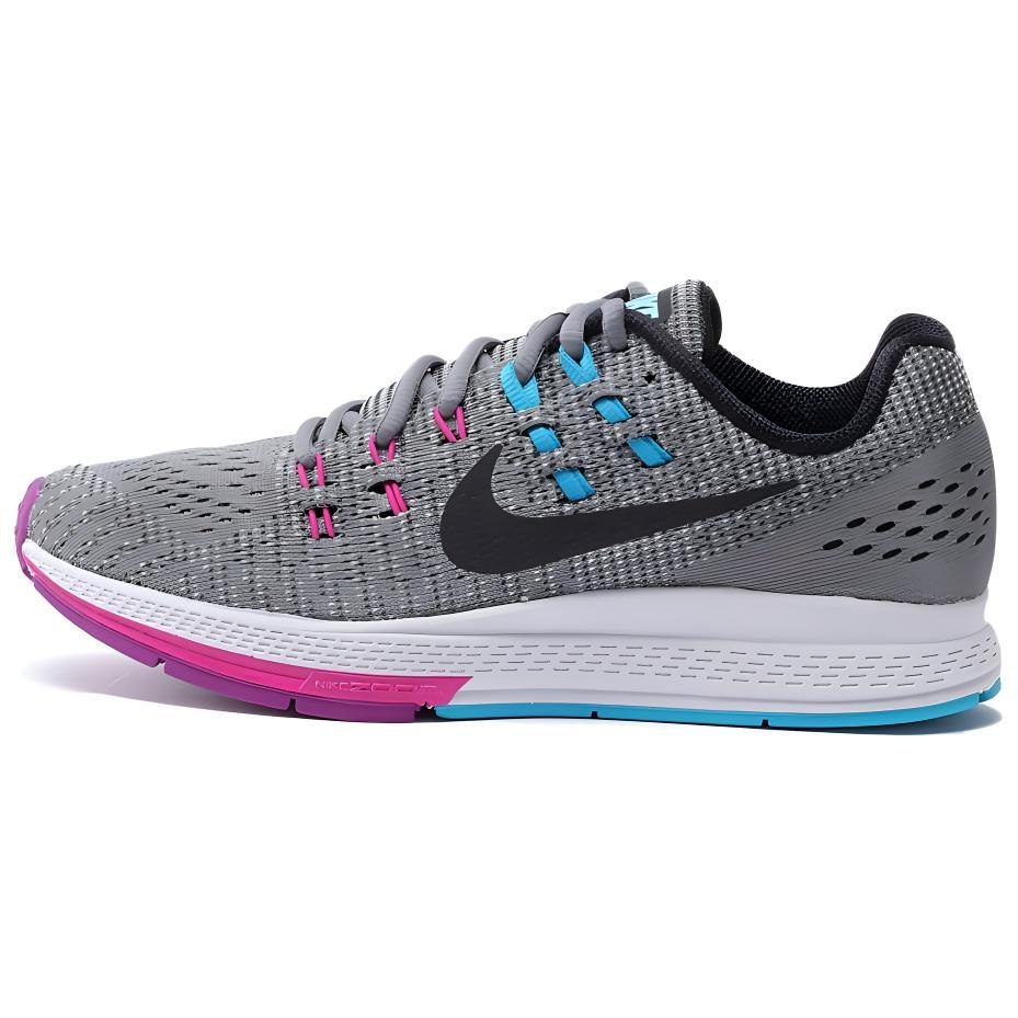 Nike Zoom Structure 19 Comfortable Round Toe Fabric Cushioning Slip Resistant Abrasion Resistant 806584-005