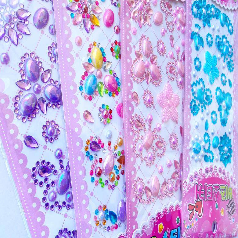 1 PCS Stickers, Acrylic Bracelet Series Children's Cartoon DIY Mobile Phone Diamond Stickers Three-dimensional Stickers Creative Stickers