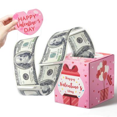 Valentinstag Roter Umschlag Überraschung Bargeld Geschenkbox Party Dekoration