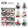 12pcs DIY Christmas Hanging Balls 6cm Merry Christmas Tree Decor  Home Xmas Decor
