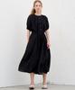 MITTE Flare Pin-Tuck Dress_Black