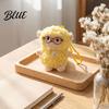 Cute Hanging Decoration Plush Sheep Doll Pendant for Bags And Keys Soft Curly Stuffed Animal Keychain Sweet Style Key Accessory with Bow Glasses