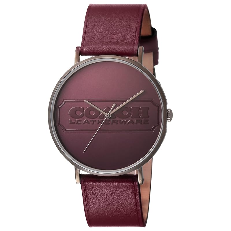 

[coach] watch CHARLES charles bordeaux dial stainless steel mineral glass quartz Daily life waterproof 41MM Watch 14602598 men s [product]