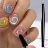 2pcs Professional Nail Art Magnetic Pen: for Salon/home Use, Creates French-style/water Ripple/round Nail Art. Features a Magnetic Base + Smooth Tip