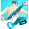 Glenoxzone Silicone Body Back Scrubber, Double Side Bathing Brush for Skin Deep Cleaning Massage, Dead Skin Removal Exfoliating Belt for Shower, F