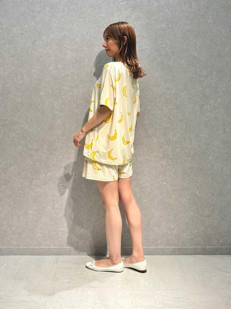 Gelato Pique Fruit Print Shorts PWCP252270 YEL Women's