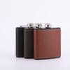 Retro Faux Leather Stainless Steel Hip Flask