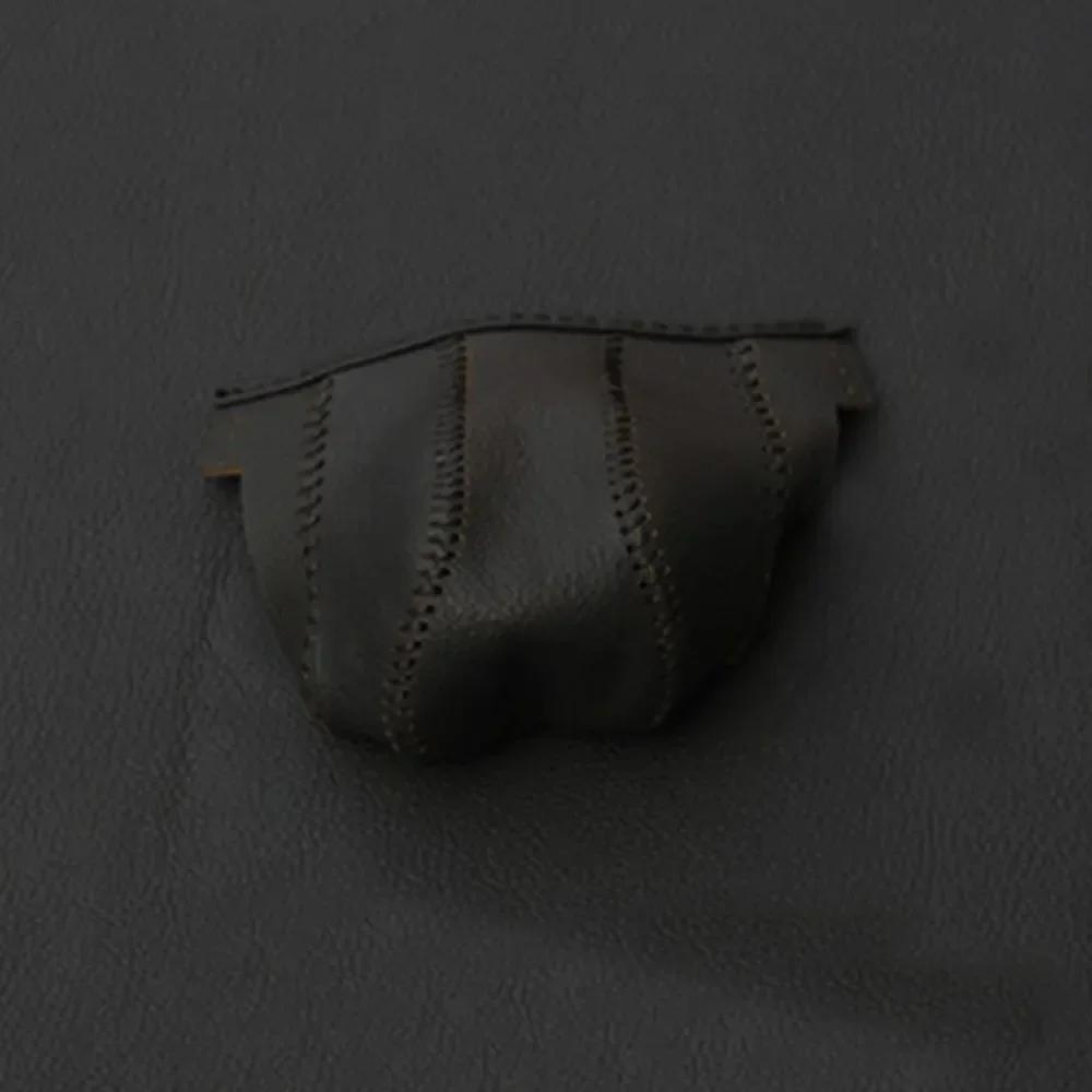 AT Car Gear Shift Collars For Hyundai Tucson 2015 2016 2017 2018 Handball Protection Leather Gear Head Shift Knob Cover Acc.