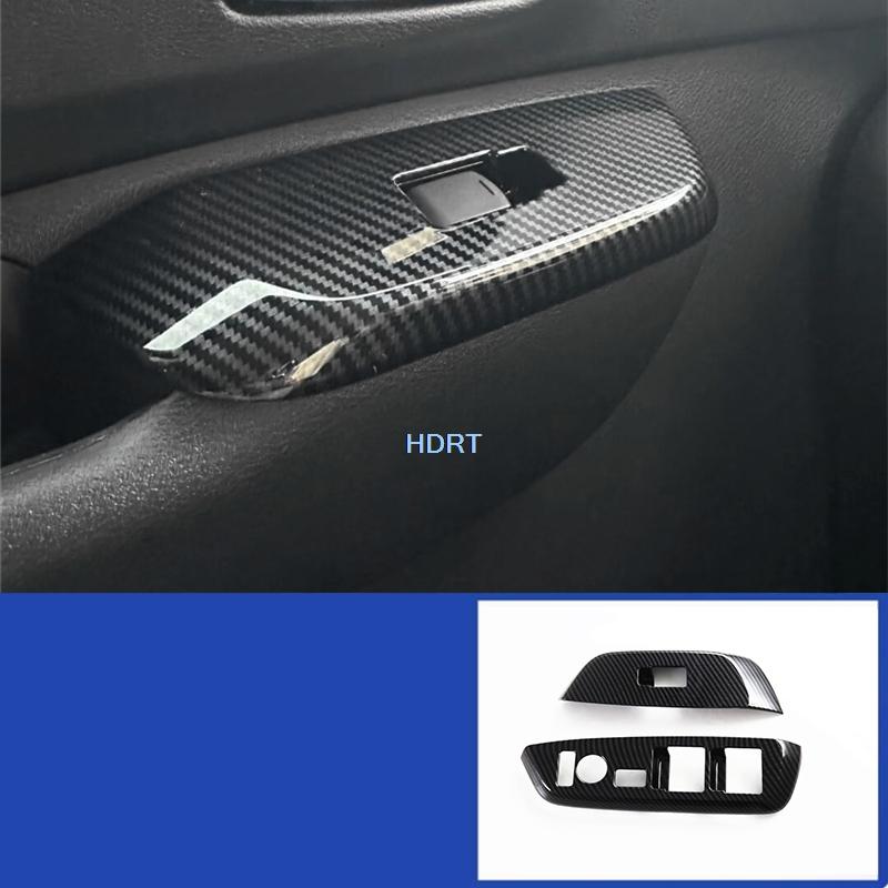 Car Styling Carbon Fibre Interior Gear Shift Window Control Panel Air Vent Outlet Steering Wheel Cover For Nissan ROOX  +