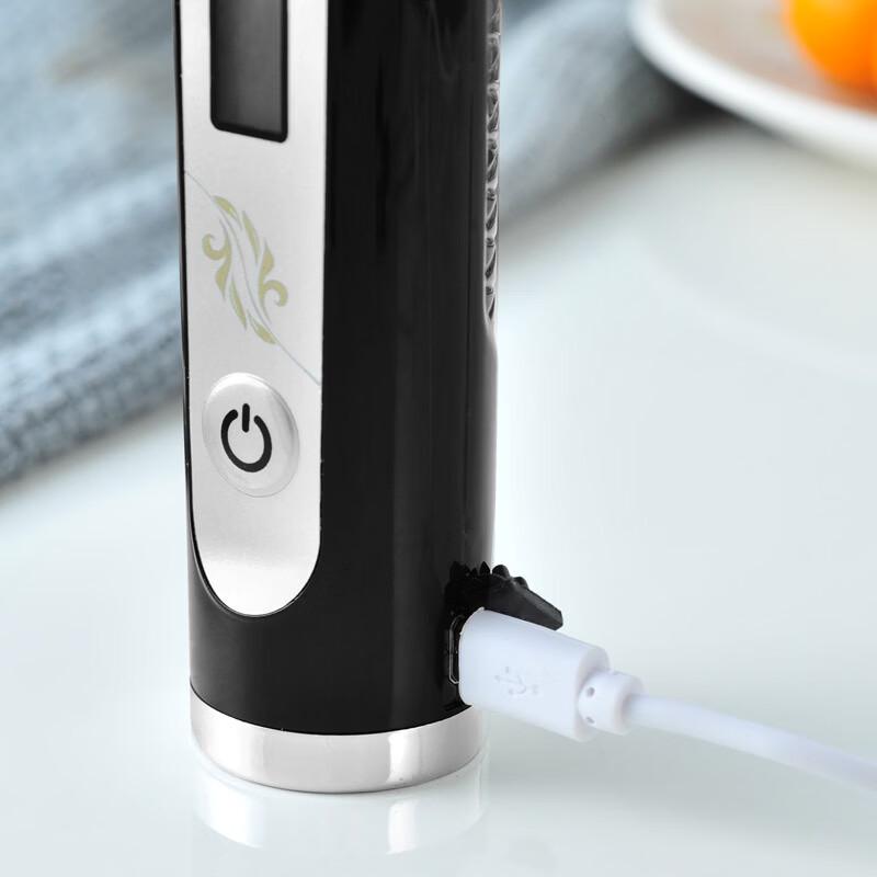 ZISIZ USB Rechargeable Milk Frother with LCD Display