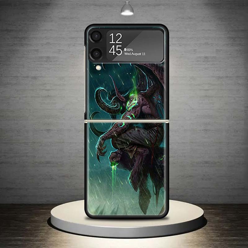 W-World Of W-Warcraft W-Wow Phone Case For Samsung Galaxy Z Flip 7 6 5 4 3 5G Cover ZFlip7 ZFlip6 ZFlip4 ZFlip5 ZFlip3 Coque Fun