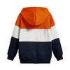 Korean Style Men S Color Block Loose Jacquard Hooded Sweatshirt