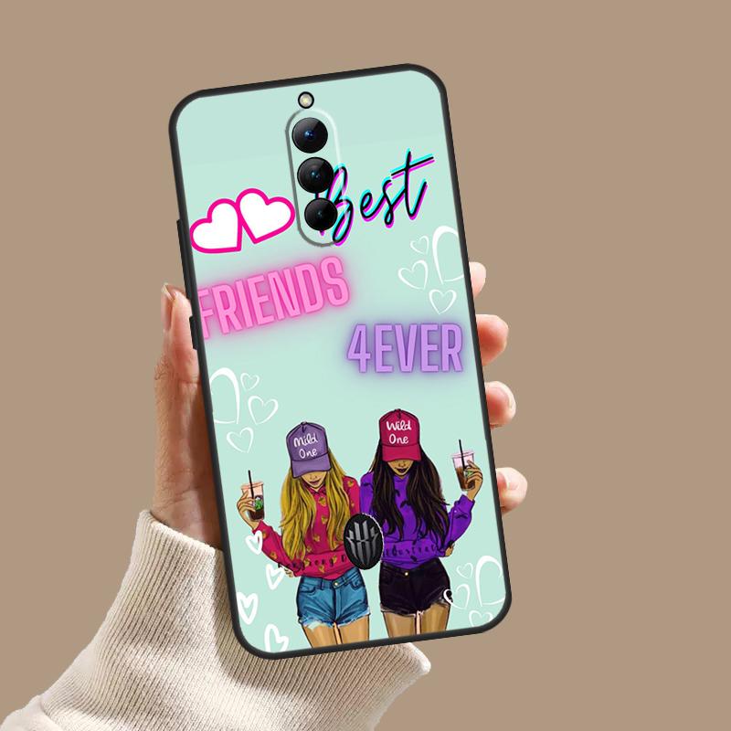 Girls Bff Best Friends Forever Always Case For ZTE Nubia Red Magic 10S 9S 8S 8 9 10 11 Pro Plus 6 7 6S 7S Pro 5G 6R 10 Air Cover