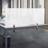 Acrylic Frosted Office Partition - Single Panel, Modern Desk Divider, Clear Privacy Screen for Workspace, Clamp-On Desktop Panel