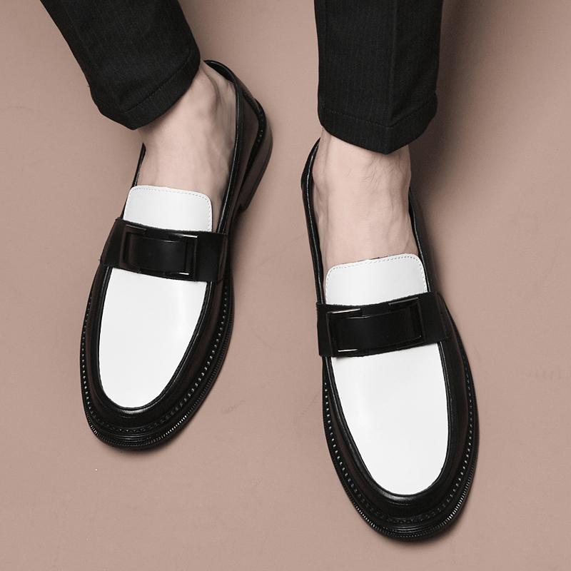 Fashion High Quality Classic Men's Shoes for Wedding Genuine Leather Stylish Men Coiffeur Shoes 2024 All-match Vintage Male Casual Shoes