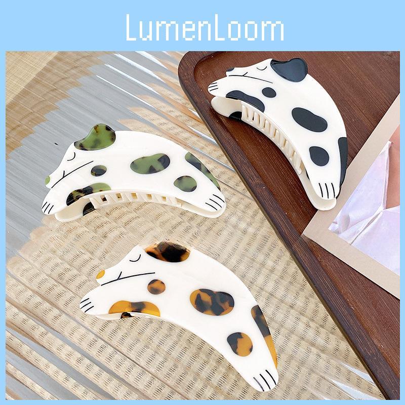 Adorable Dog Shaped Hair Claw Clip Handmade Acetate Hairpin For Women