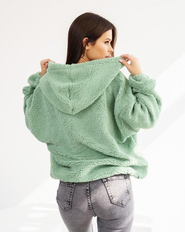 Warmes Woll-Sweatshirt mit Tunnelzug ISSA Plus