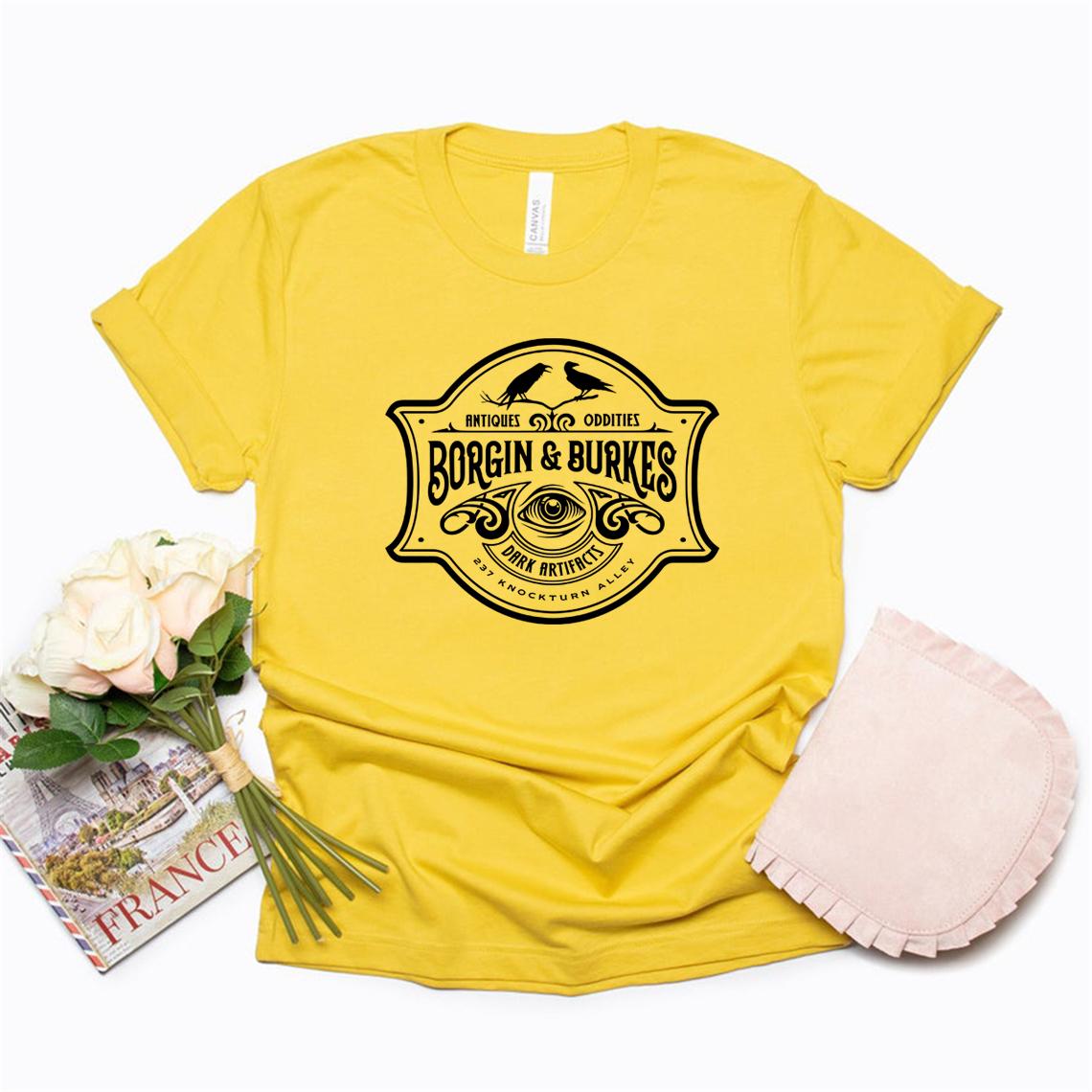 

Футболка Borgin and Burkes Незвичайні та Стародавні Магічні Артефакти Футболка Футболка Чарівника Читання Книг Магічні Футболки Графічні Футболки Унісекс 4XL