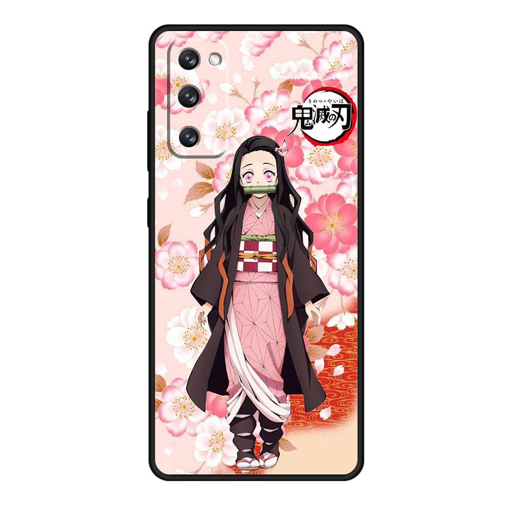 Fall Dämon Slayer Nezuko Anime Für Samsung S9 S10 S8 S22 Ultra 5G S20 FE 2022 S10e S7 S21 Plus Mobiltelefon