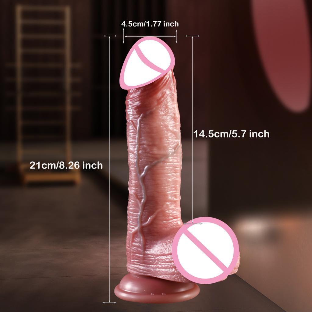 Realistyczne dildo punktu G z przyssawką Silikonowy penis Dildo analne Zabawki erotyczne dla dorosłych dla kobiet Mężczyzna Strapon Dick Stymulator pochwy