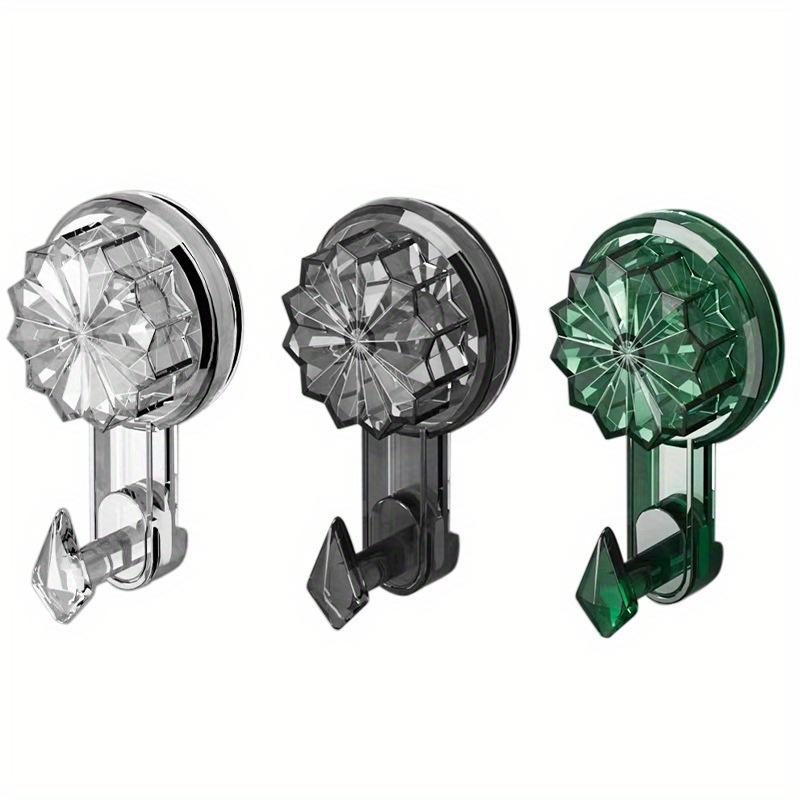 Saughaken, Hochleistungs-Vakuum-Saugknöpfe mit Haken, Abnehmbare Wiederverwendbare Badezimmer-Saughaken für Fliesenwand. Wandhaken