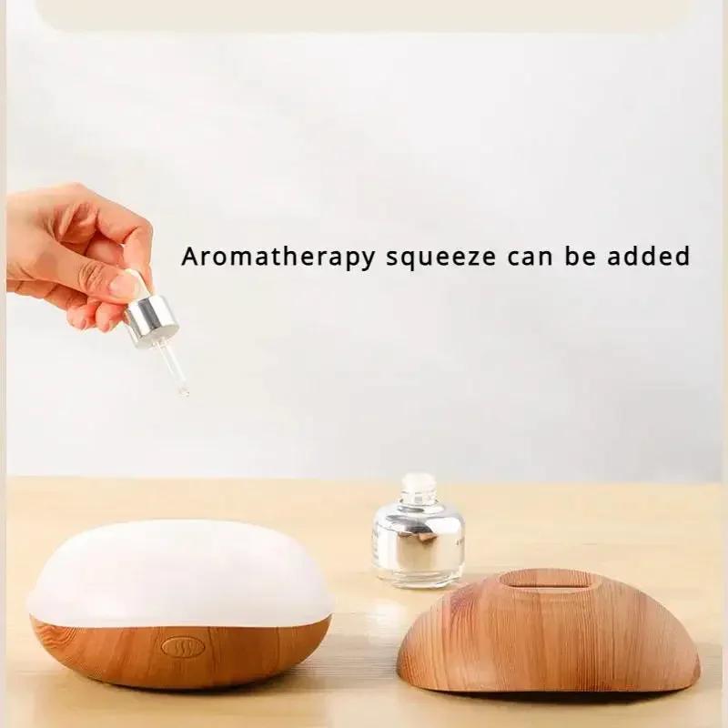 7 Colores Fire Flame Wood Grain Aromatherapy Mini Humidifier Aroma Essential Oil Diffuser Air Ultrasonic Mist Maker Fogger Smell